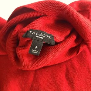 Talbot Petite Red Turtleneck
